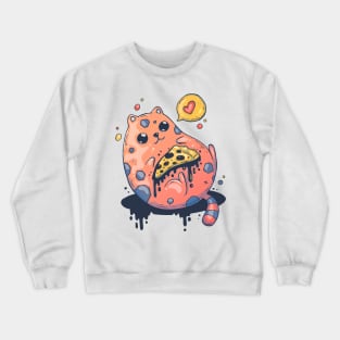 Space Pizza Cat Crewneck Sweatshirt